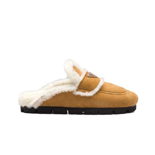 Prada Women's Shearling Slippers 1S711M 