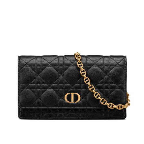 Christian Dior Caro Belt Pouch With Chain 