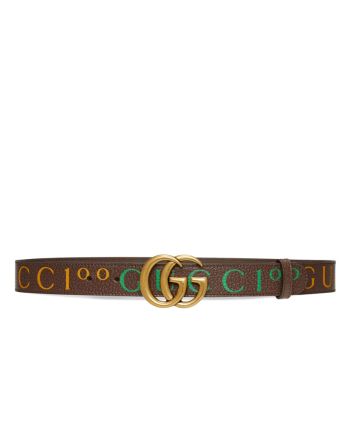 Gucci Unisex 100 GG Marmont Belt Henna