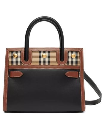 Burberry Mini Vintage Check Two-handle Title Bag